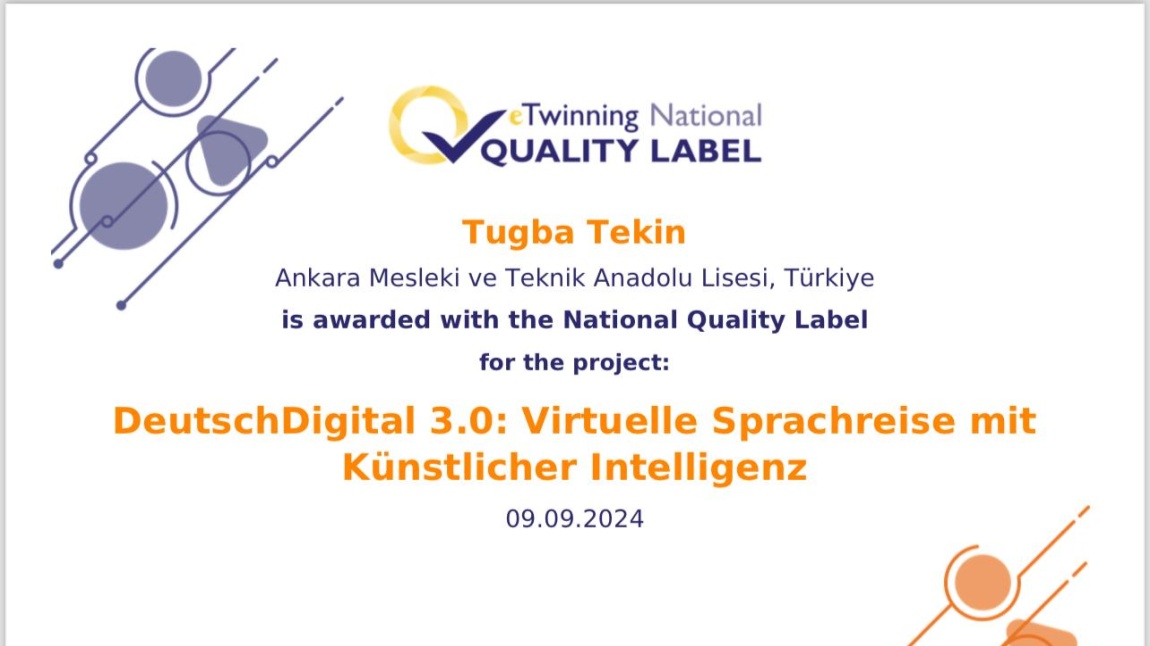 Twinning Europen Quality Label